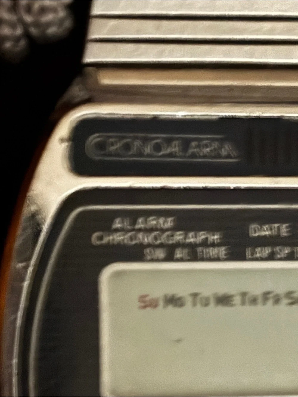 Micronta LCD Quartz Digital Alarm Chronograph Men's Watch Working